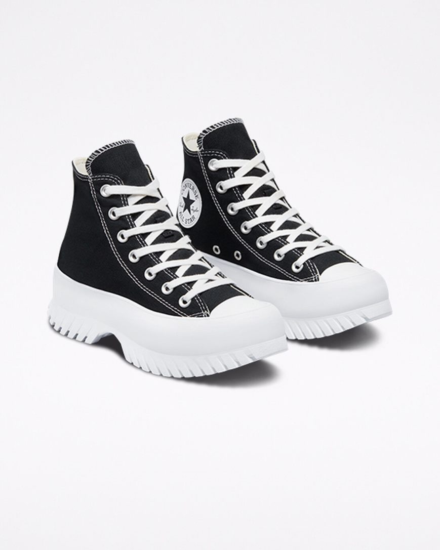 Tenis Converse Chuck Taylor All Star Lugged 2.0 Cano Alto Masculino Pretas Branco | PT O015940